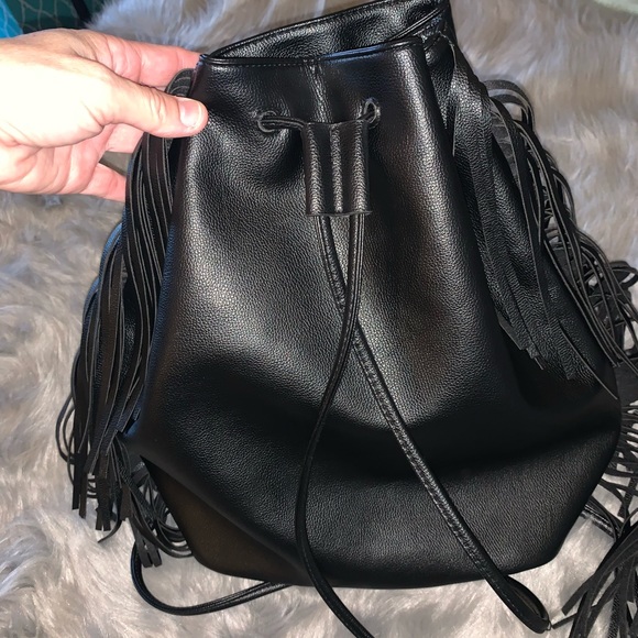 Victoria’s Secret Black Fringe Backpack 🖤 - Picture 3 of 16